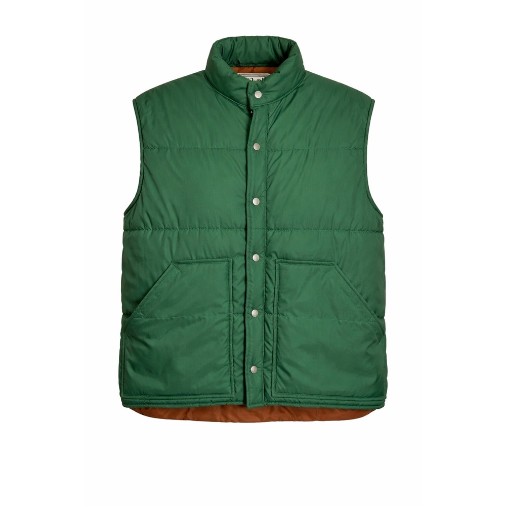 Vtg Montgomery Ward Mens XL Puffer Vest Forest Green Fishing Hunting Hike Layer